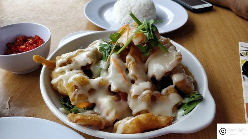 Deep fried sweet potatoes