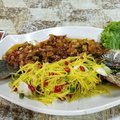 Snapper in Mango Sauce at Kuala Terengganu road side restaurant
