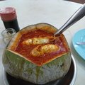 Special Dish of Haitian, Prawns cooked in Coconut Milk
