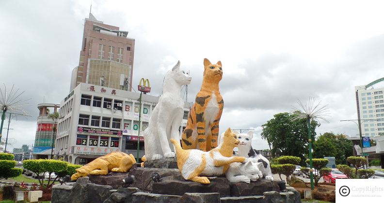 Cat Statue in Kuching Sarawak