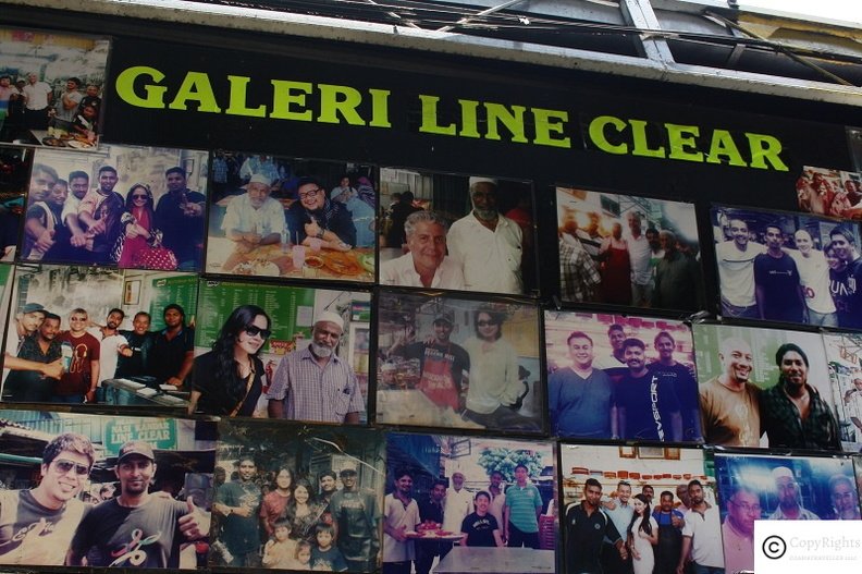 Photos of popular faces visiting Line Clear Nasi Kandar Restaurant in Penang