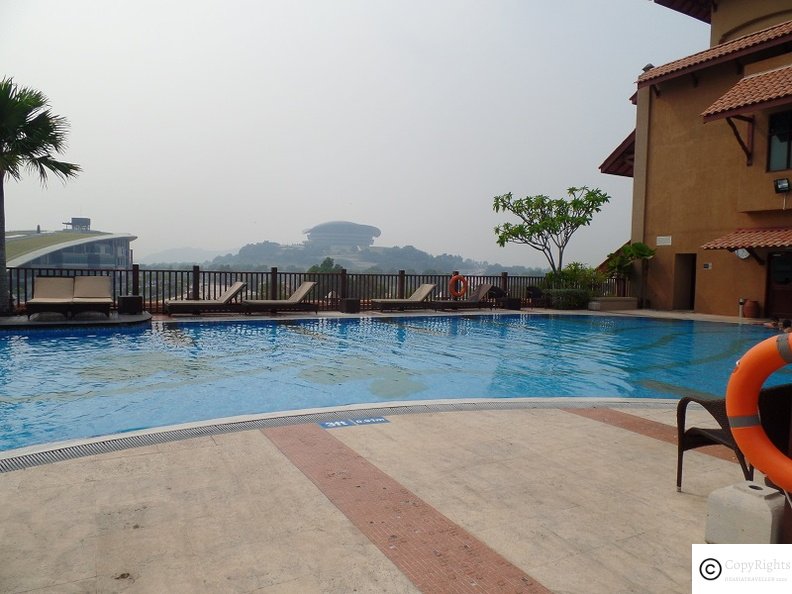 Rooftop pool commands great views of Putrajaya