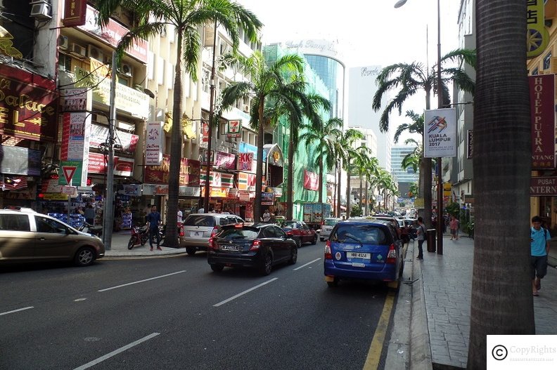 Busy street of Bukit Bintang in Day Time