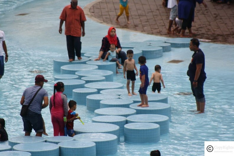 A typical summer day at KLCC Park 