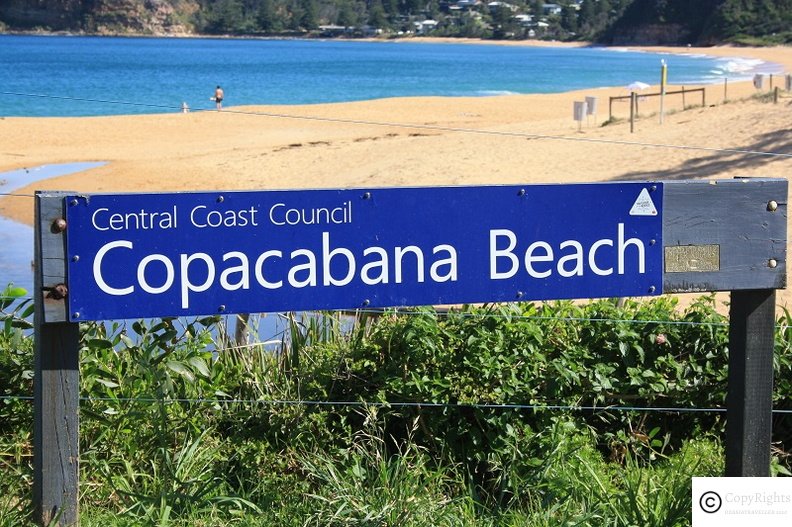 Copacabana Beach in the central coast nsw