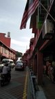 Brick red painted building in Melaka are reminder of rich Portuguese history and occupation