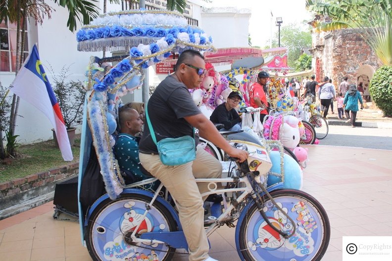 Cycle Rickshaws at Malacca Jonker Walk