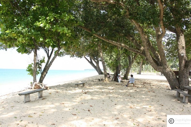 The beach area the Tunamaya Beach Resort at Desaru Coast